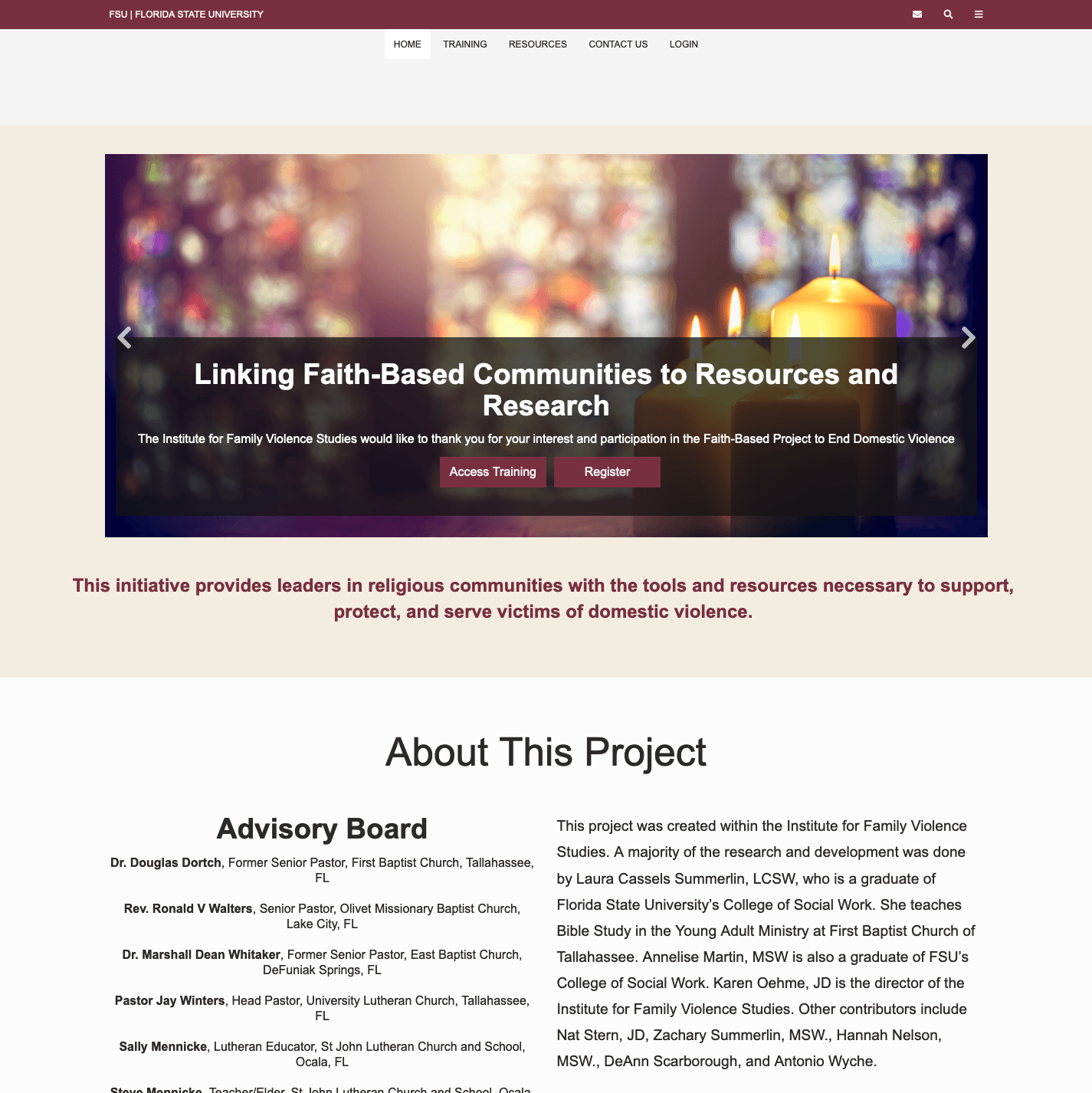 Faith-Based Efforts to End Domestic Violence